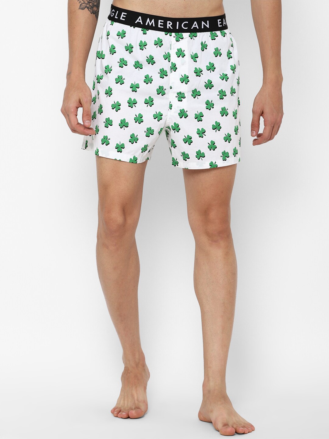 

AMERICAN EAGLE OUTFITTERS Men White Printed Boxers