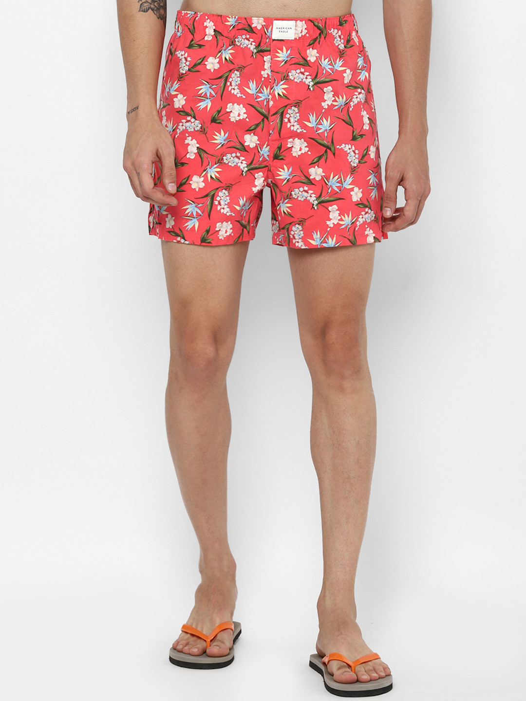 

AMERICAN EAGLE OUTFITTERS Men Red Floral Printed Boxers