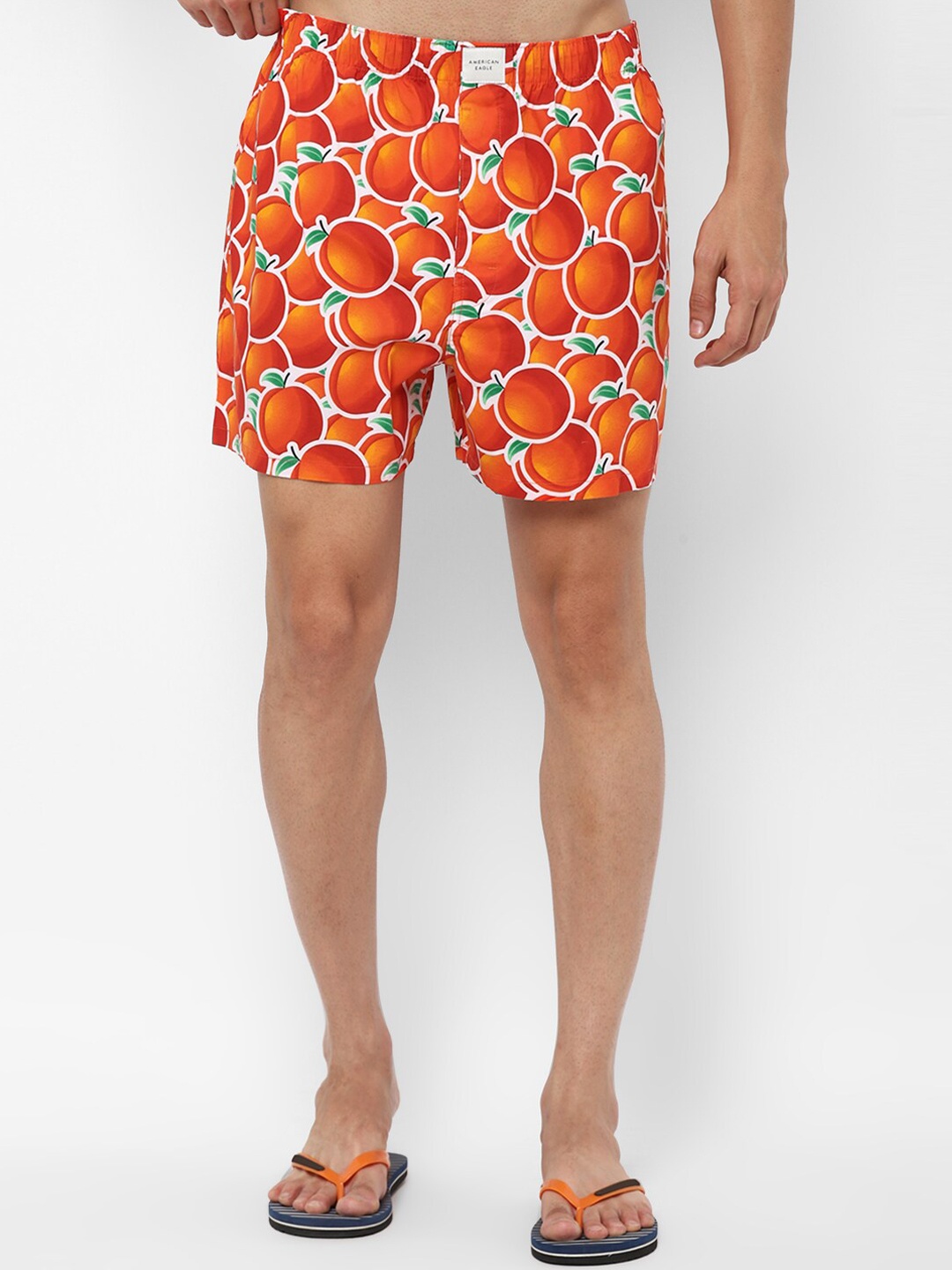 

AMERICAN EAGLE OUTFITTERS Men Orange Printed Boxers