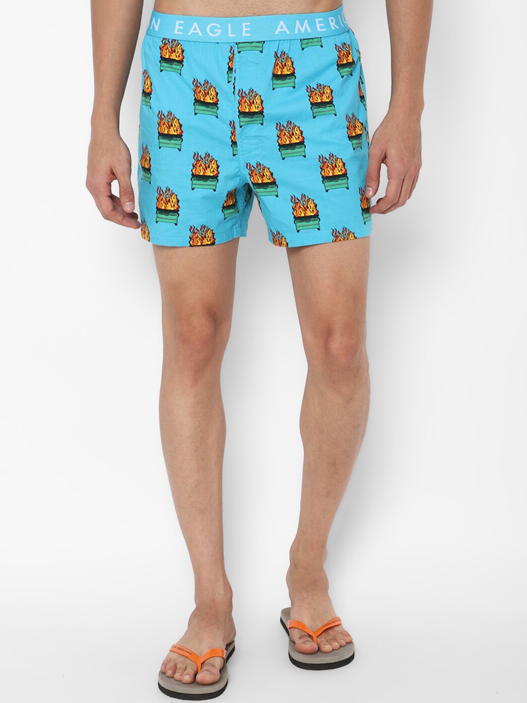 

AMERICAN EAGLE OUTFITTERS Men Blue Printed Boxers