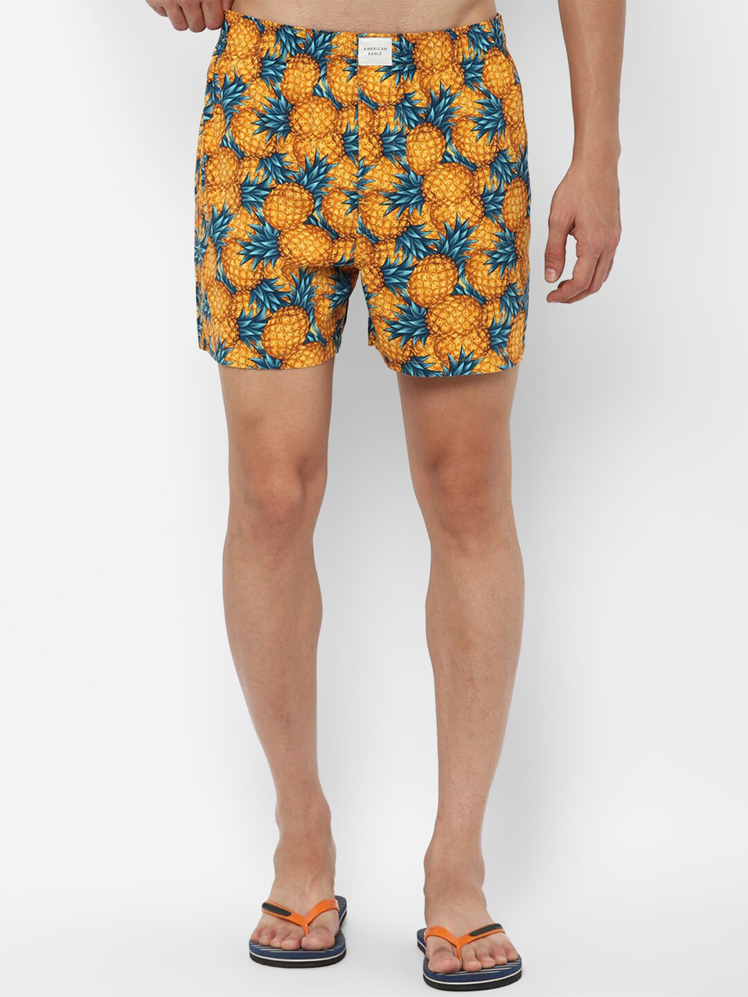 

AMERICAN EAGLE OUTFITTERS Men Mustard Printed Boxers