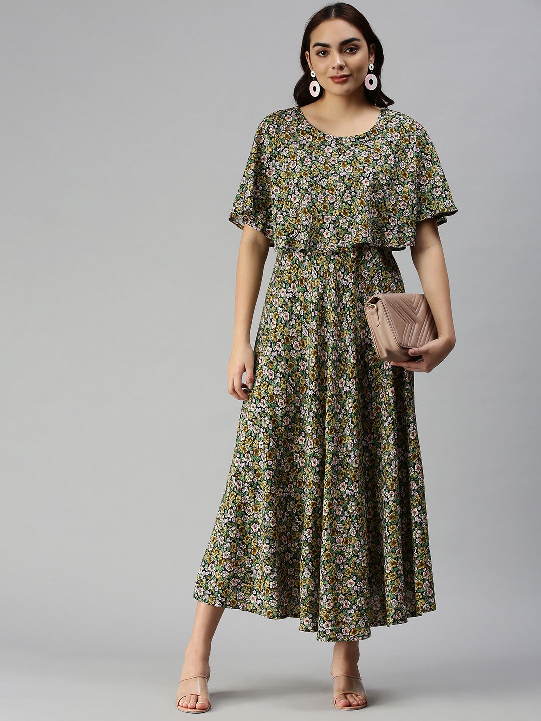 

SHOWOFF Multicoloured Floral Maxi Dress, Multi