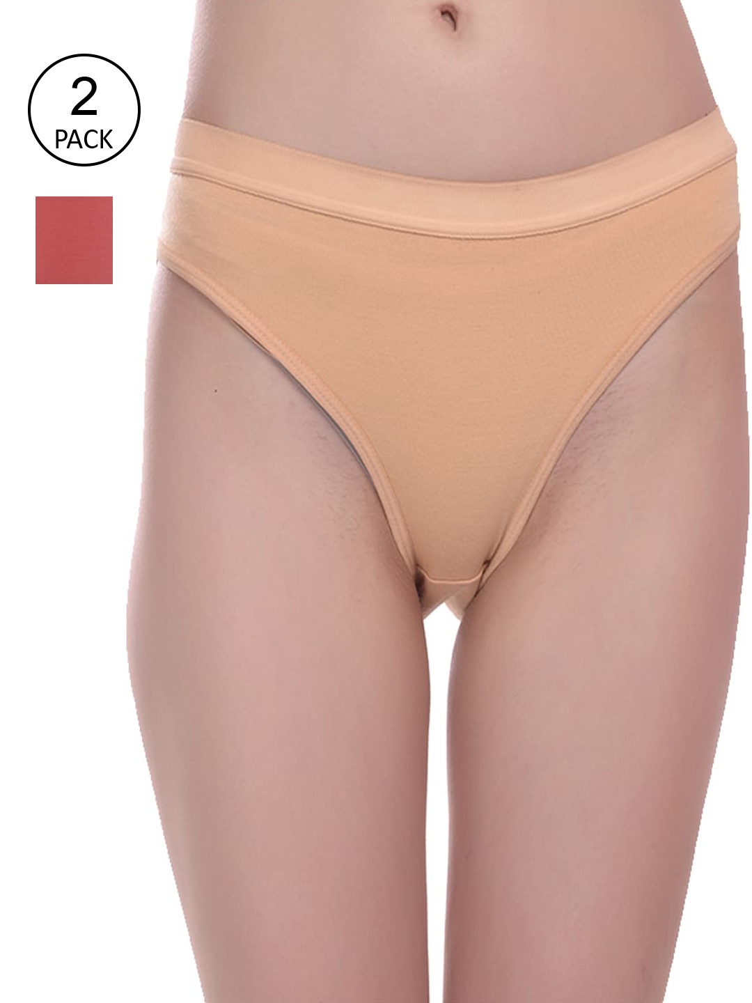 

Fleurt Women Pack Of 3 Assorted Cotton Hipster Briefs