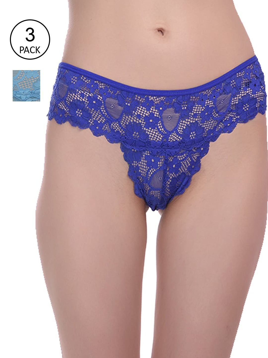 

Fleurt Women Pack Of 3 Assorted Bikini Briefs