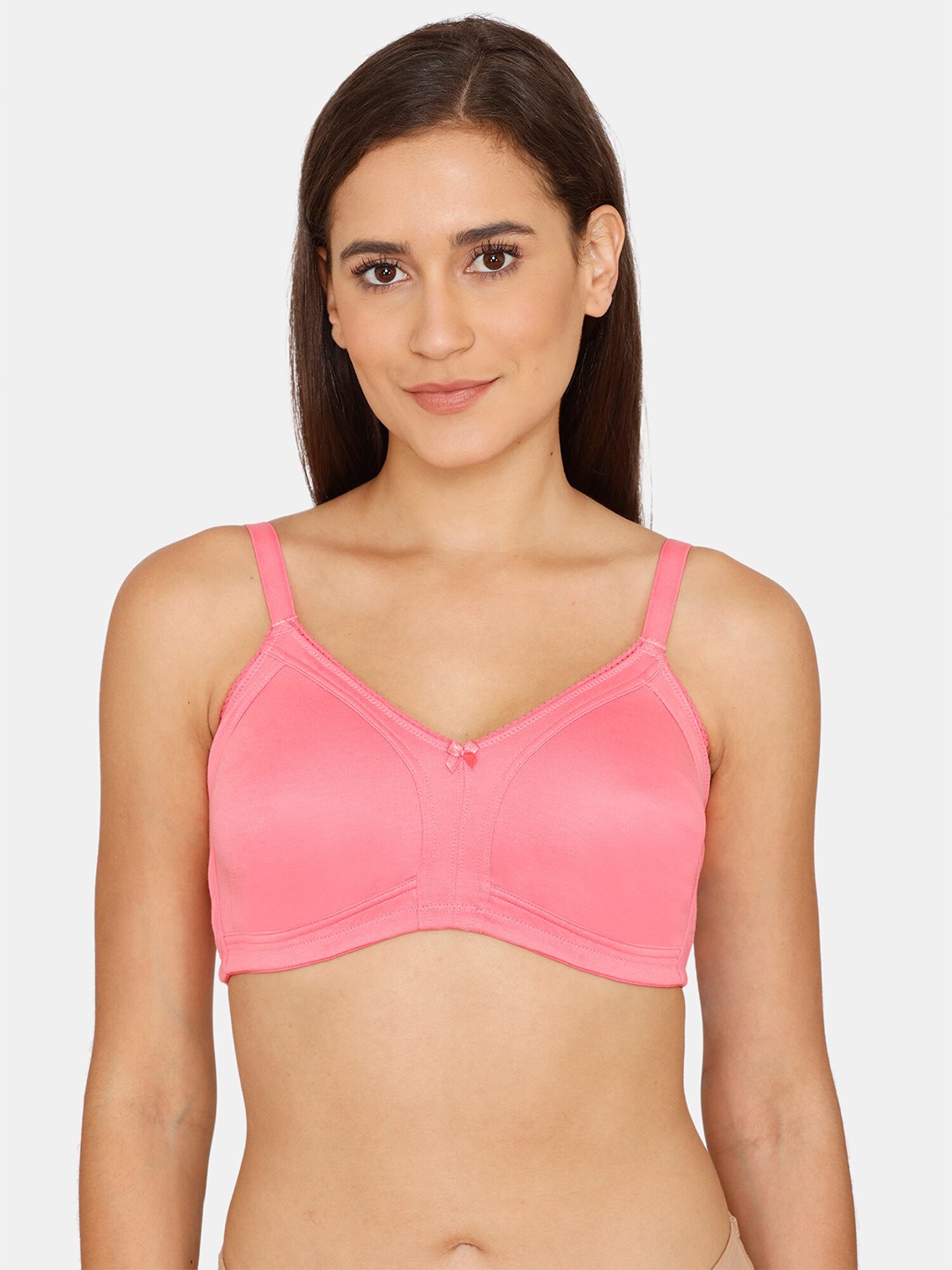 

Rosaline by Zivame Pink Non Padded Everyday Bra