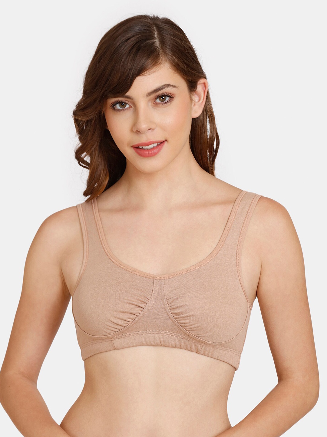 

Rosaline by Zivame Beige Non Padded Non Wired Bra