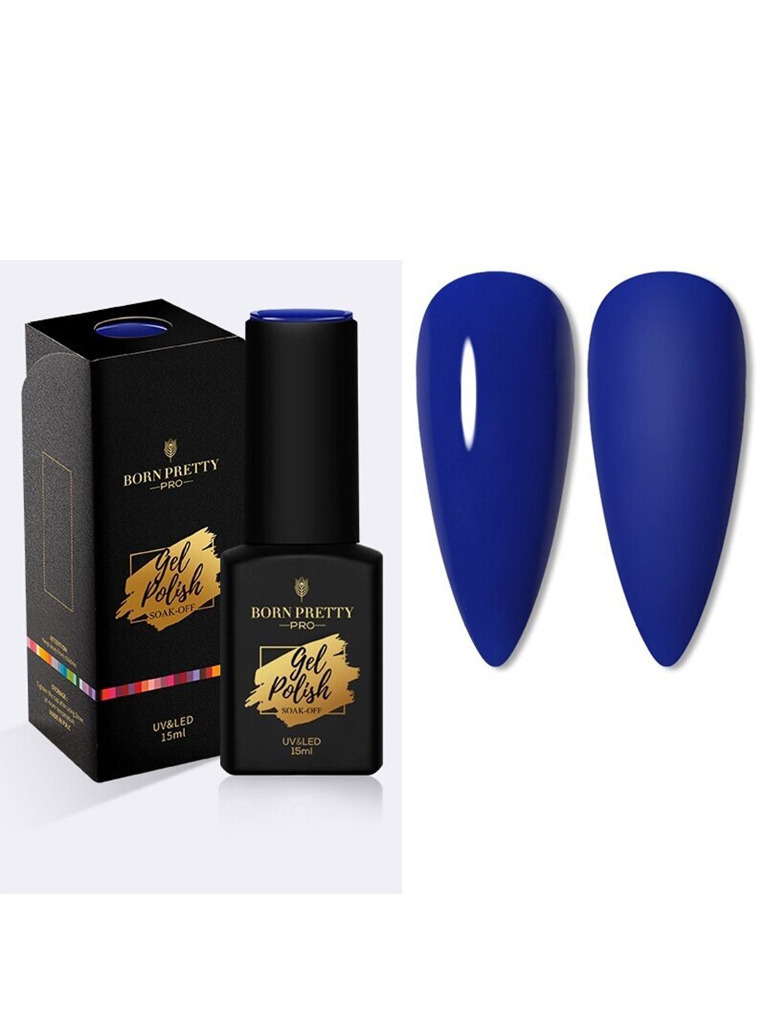 

BORN PRETTY Pro Color Trubuty Series Soak Off UV Gel Nail Polish - Shade 41, Blue