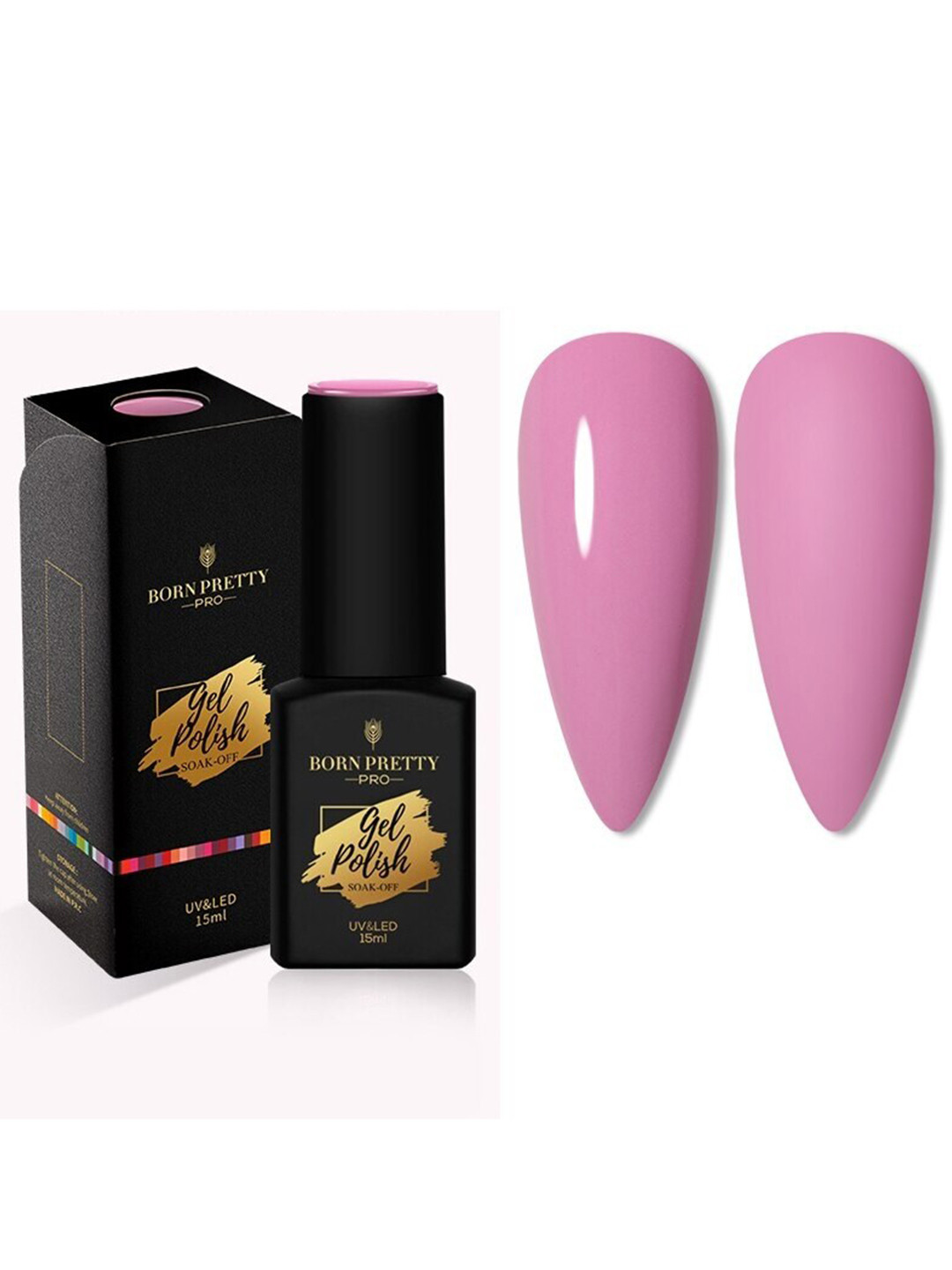 

BORN PRETTY Pro Color Trubuty Series Soak Off UV Gel Nail Polish - Shade 21, Pink
