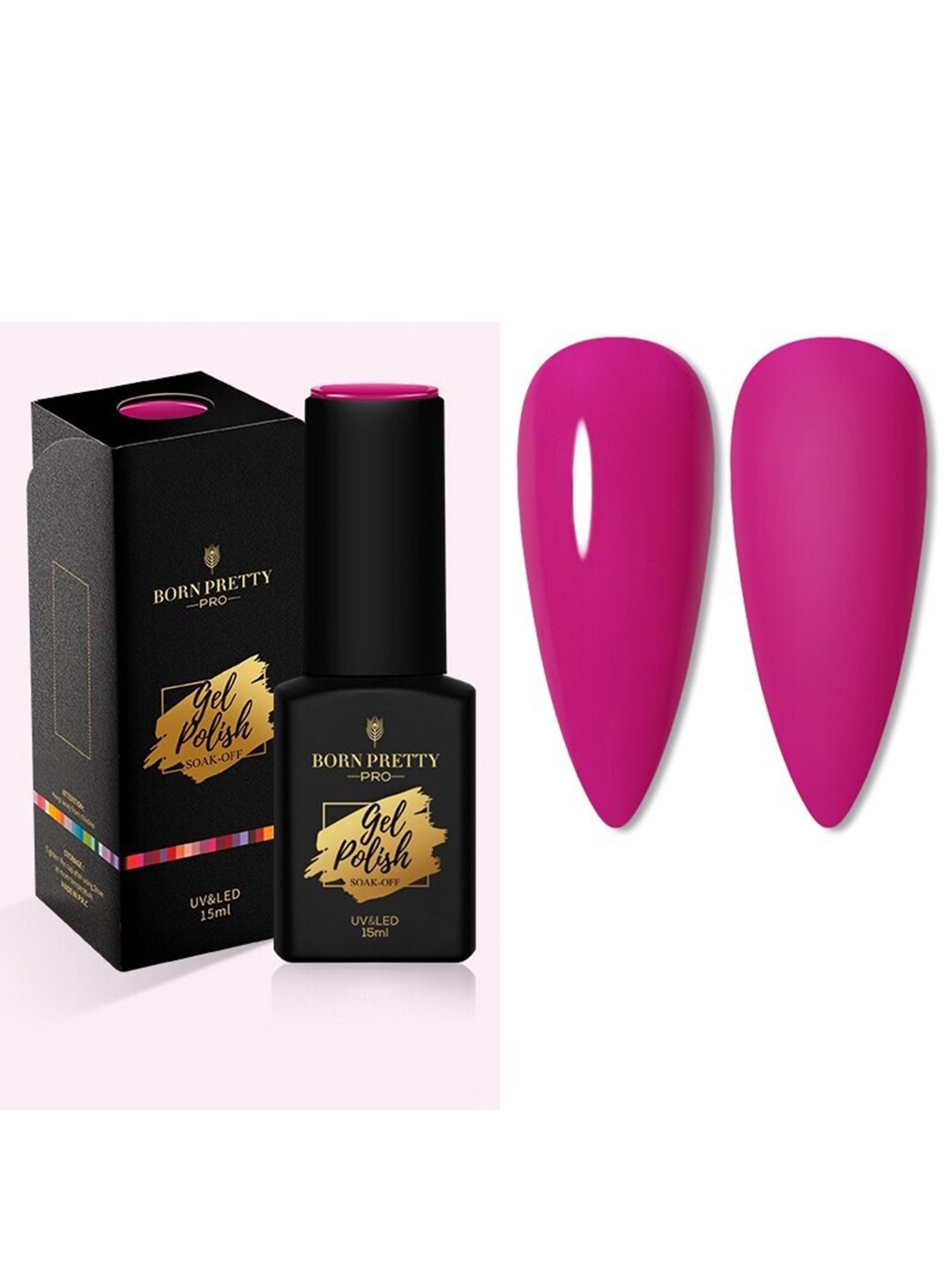 

BORN PRETTY Pro Color Trubuty Series Soak Off UV Gel Nail Polish - Shade 22, Pink
