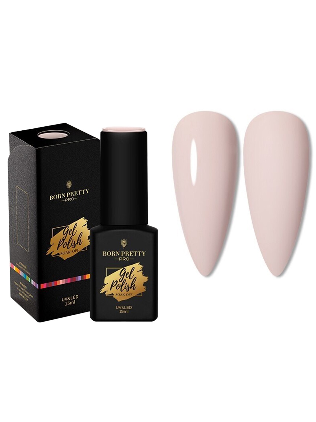 BORN PRETTY Pro Color Trubuty Series Soak Off UV Gel Nail Polish - Shade 08, Pink