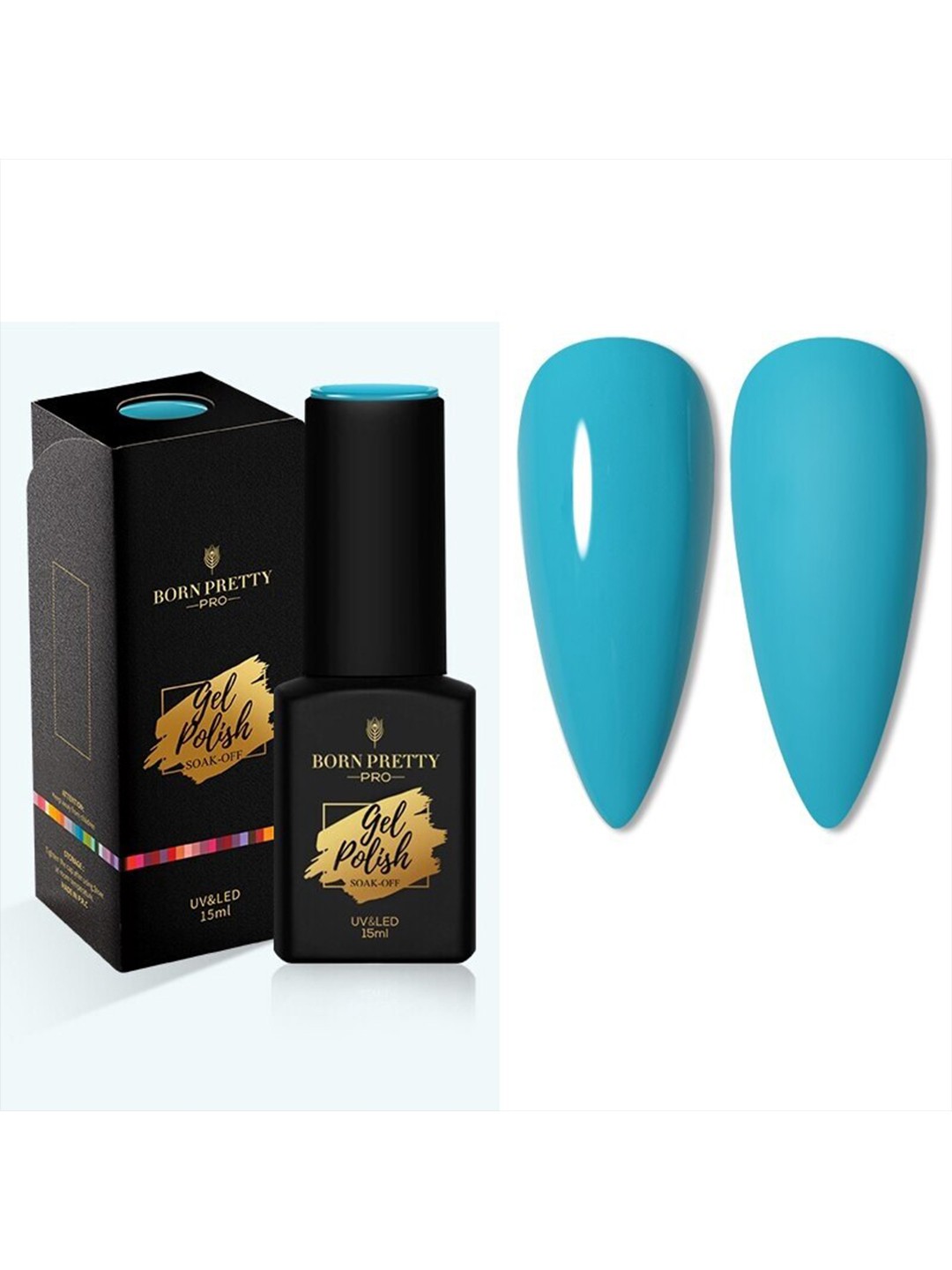 

BORN PRETTY Pro Color Trubuty Series Soak Off UV Gel Nail Polish - Shade 40, Blue