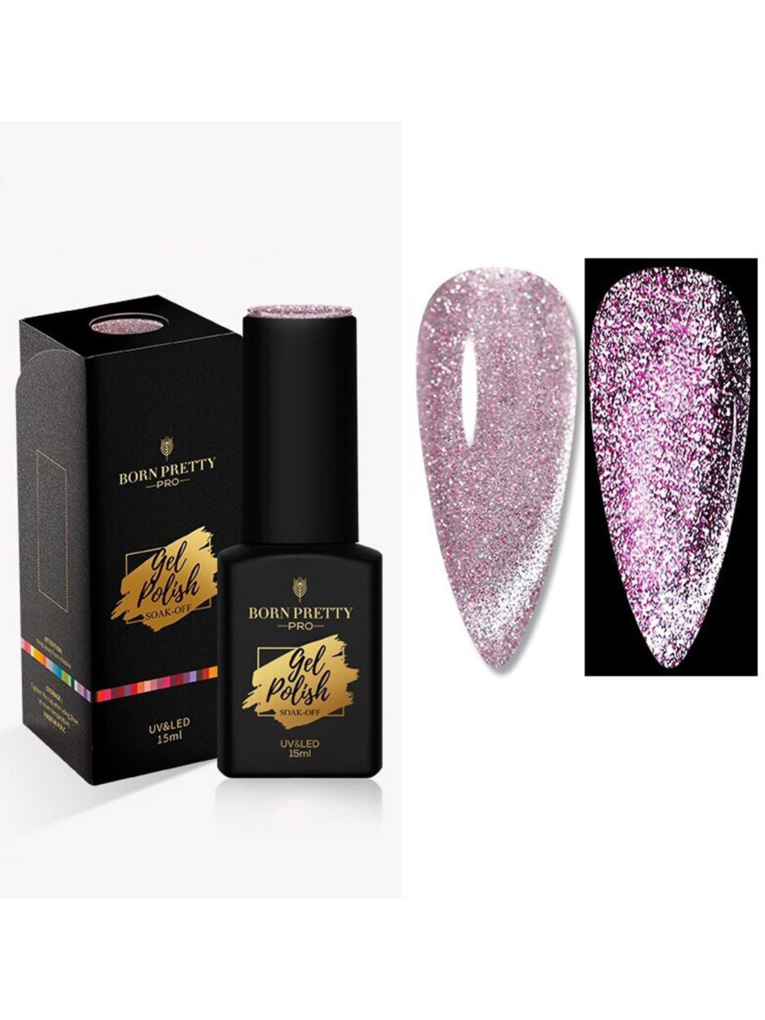 

BORN PRETTY Pro Color Trubuty Series Soak Off UV Gel Nail Polish - Shade 60, Purple