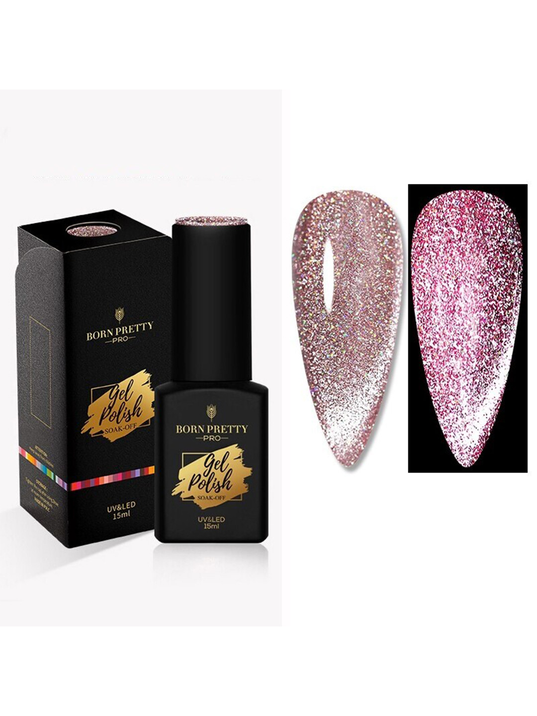 

BORN PRETTY Pro Color Trubuty Series Soak Off UV Gel Nail Polish - Shade 59, Pink