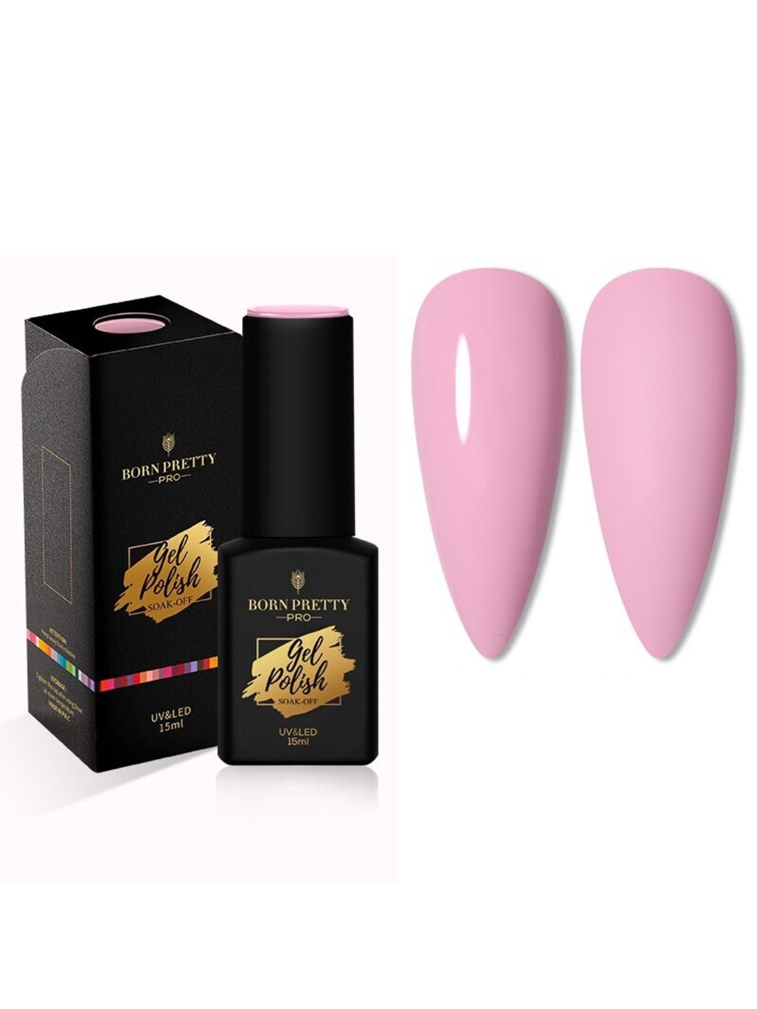 BORN PRETTY Pro Color Trubuty Series Soak Off UV Gel Nail Polish - Shade 38, Pink