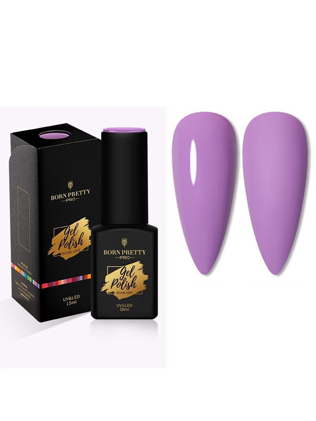 

BORN PRETTY Pro Color Trubuty Series Soak Off UV Gel Nail Polish - Shade 35, Purple