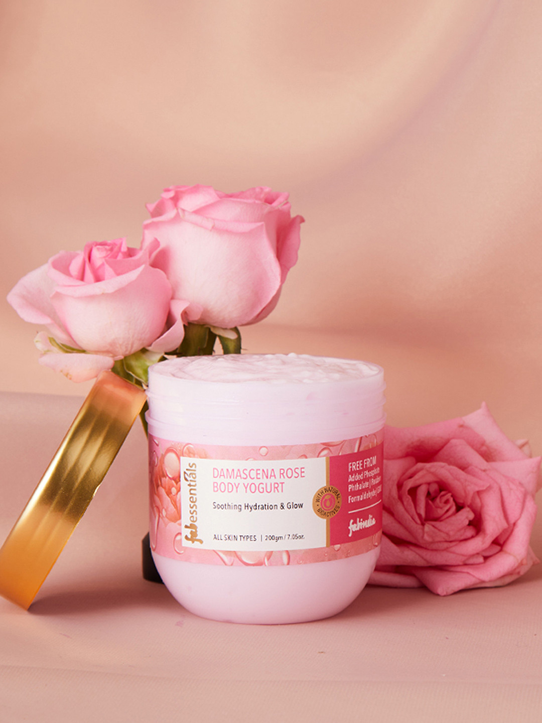 

Fabindia Damacena Rose Body Yogurt - 200 g, Pink