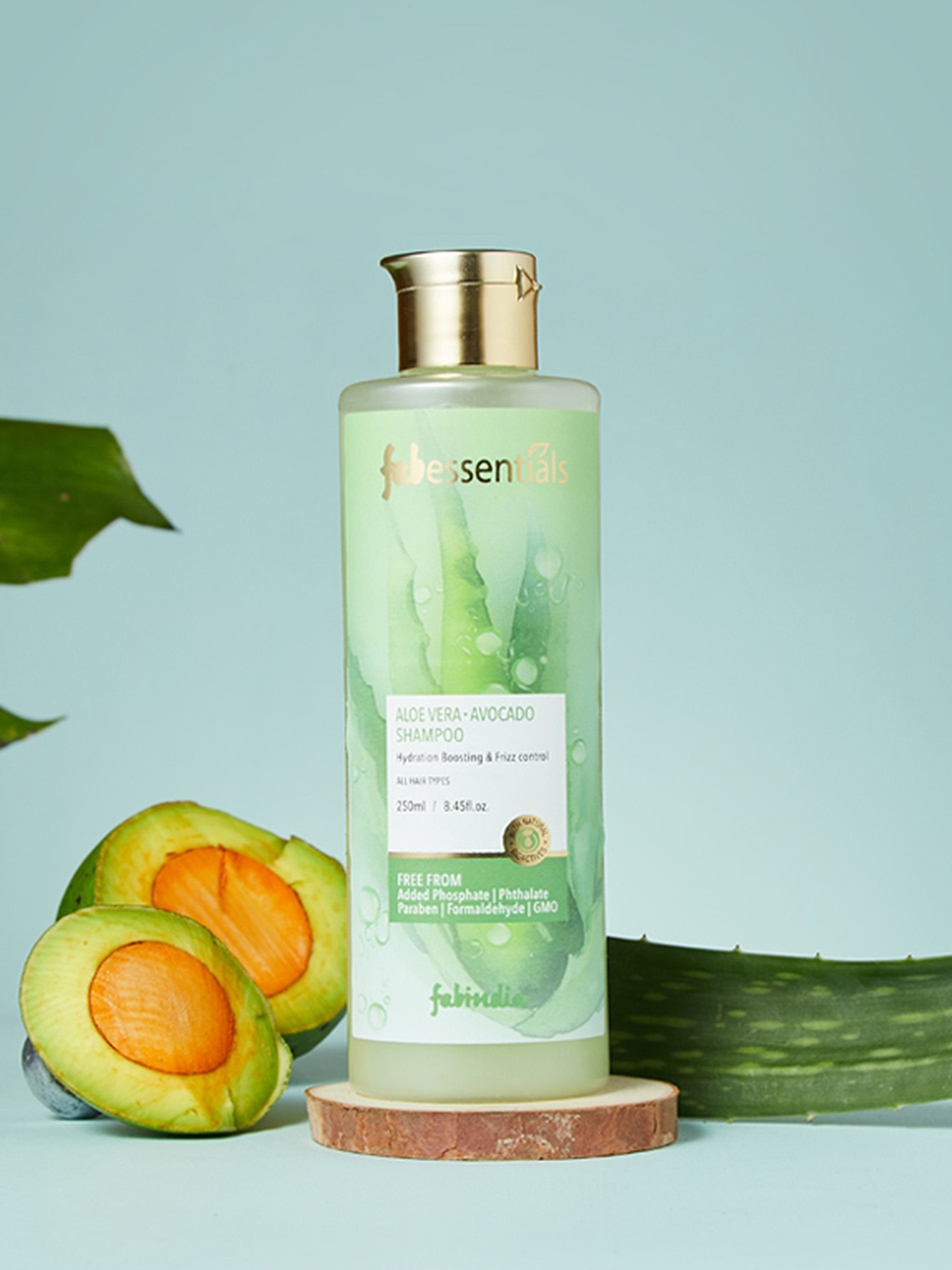 

fabessential Aloe Vera Avocado Shampoo - 250 ml, Green