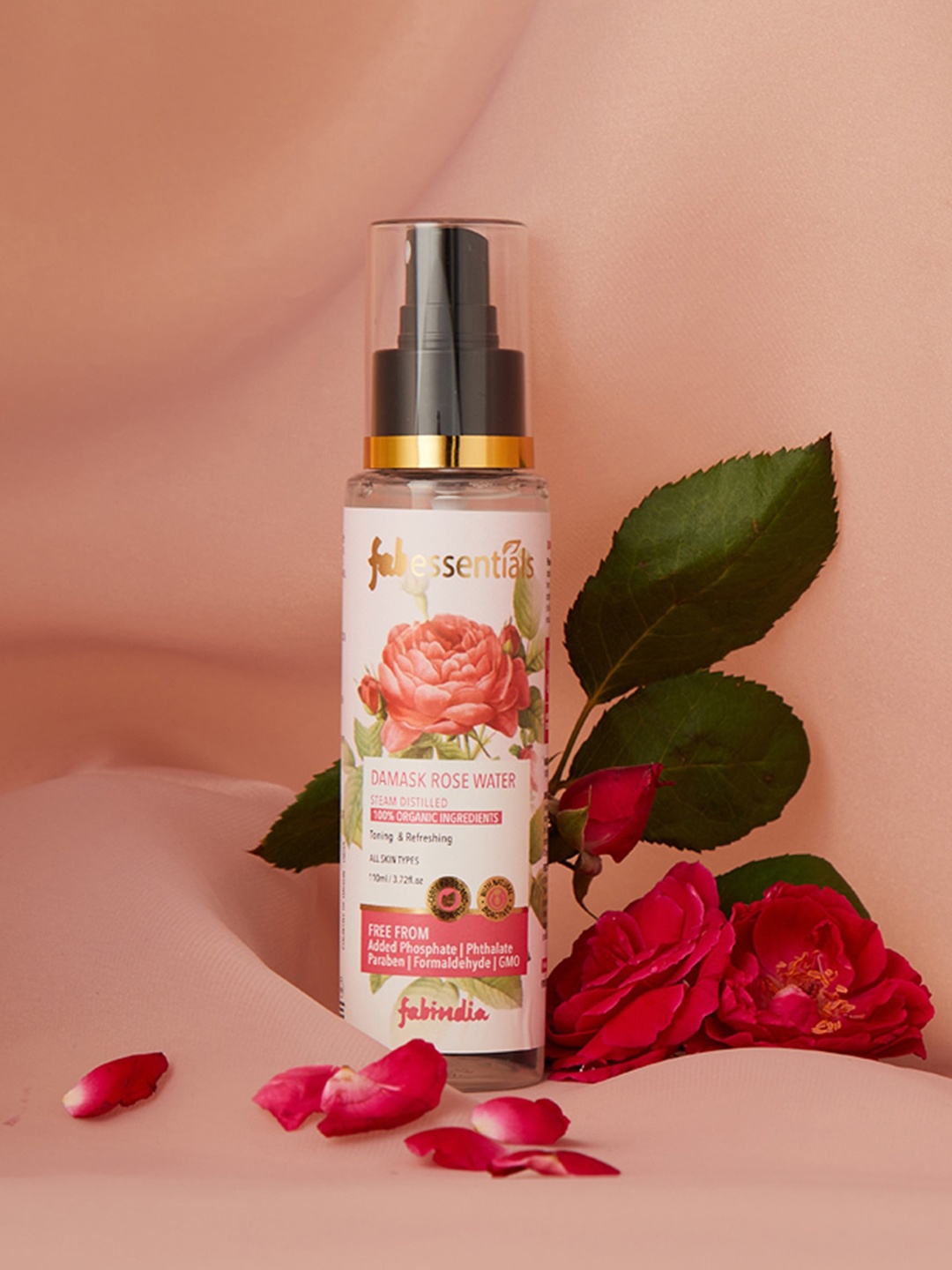 

Fabindia Damask Rose Facewater 110 ML, Transparent