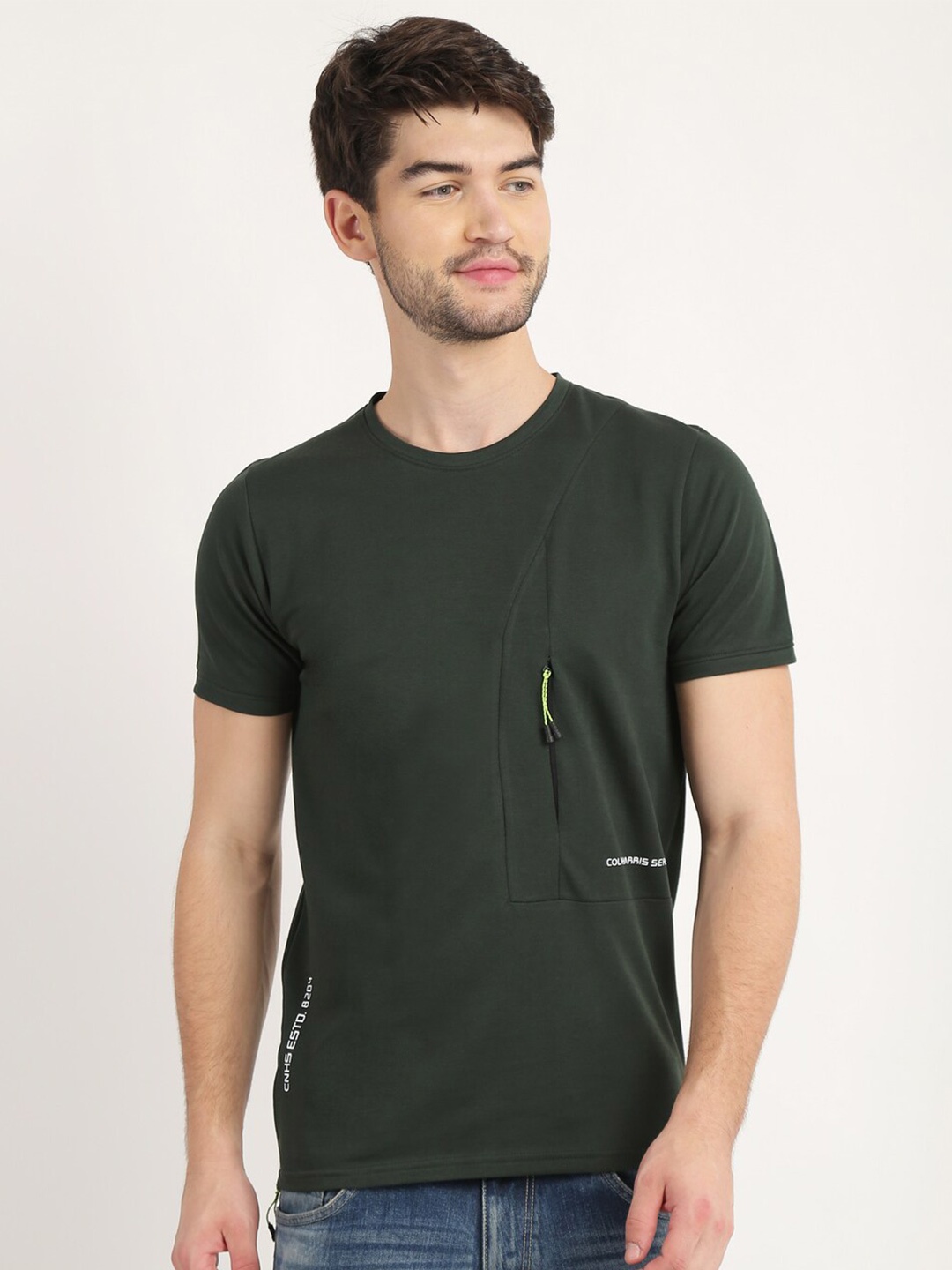 

COLVYNHARRIS JEANS Men Green T-shirt