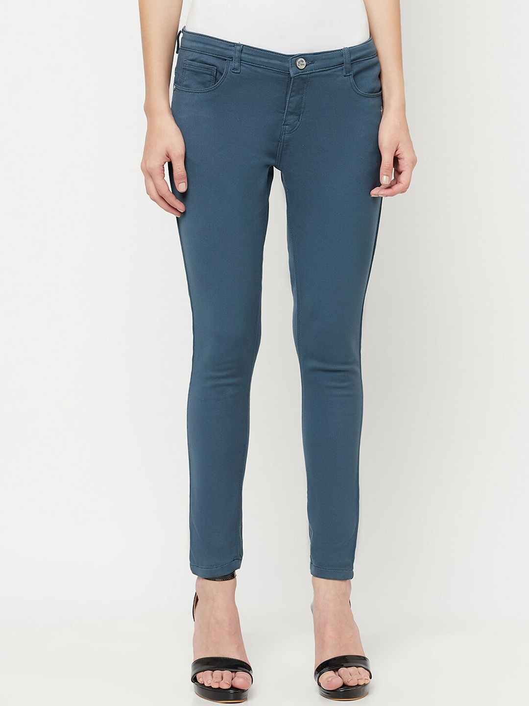 Crimsoune Club Women Blue Super Skinny Fit Stretchable Jeans