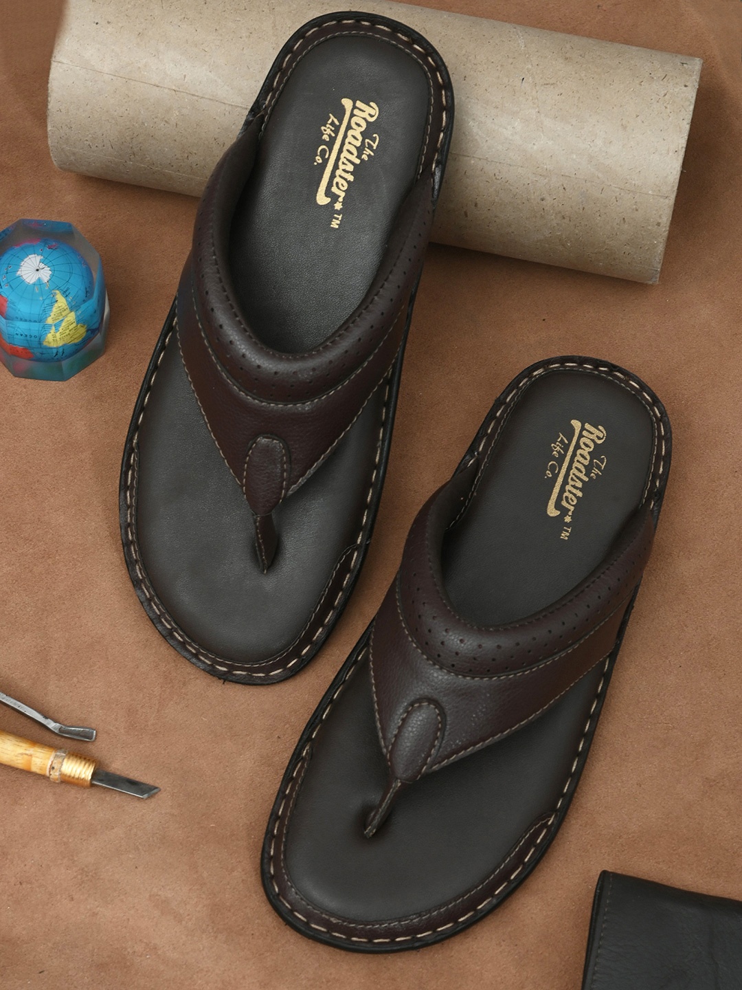 

Roadster Men Brown Ethnic Comfort Sandals