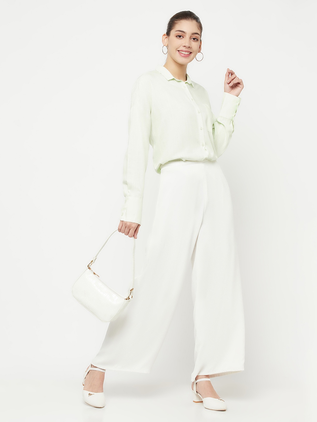 

Crimsoune Club Women Green Casual Shirt