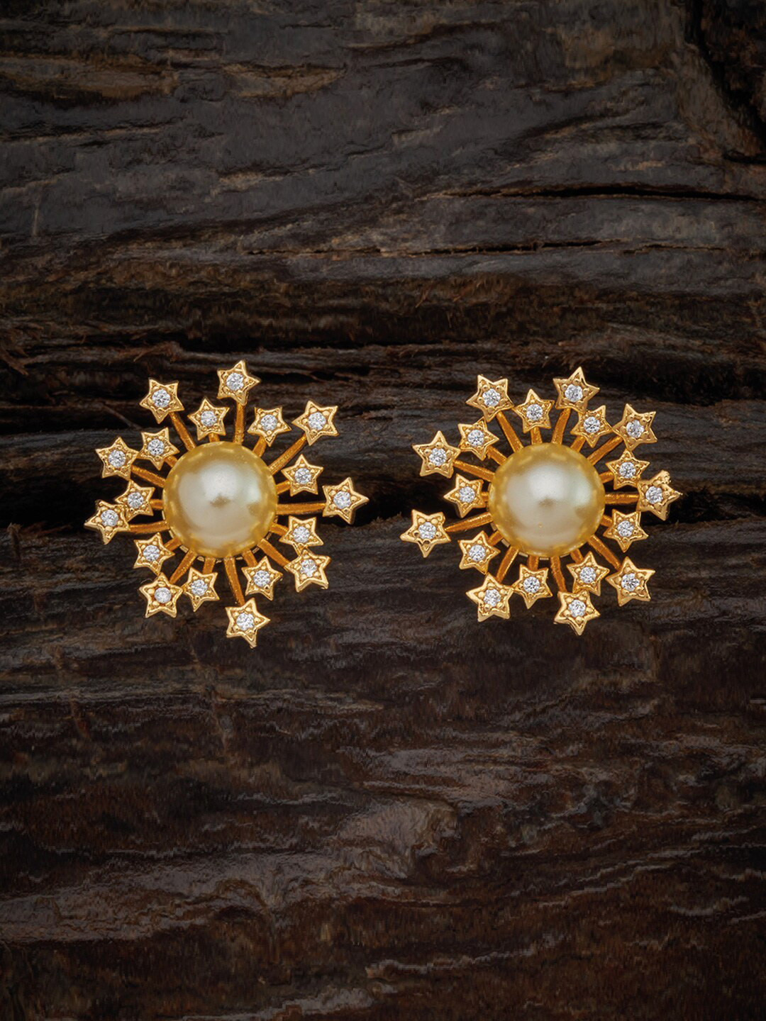 

Kushal's Fashion Jewellery White Casual Wear Stud Earring With Sparkling Cubic Zirconia