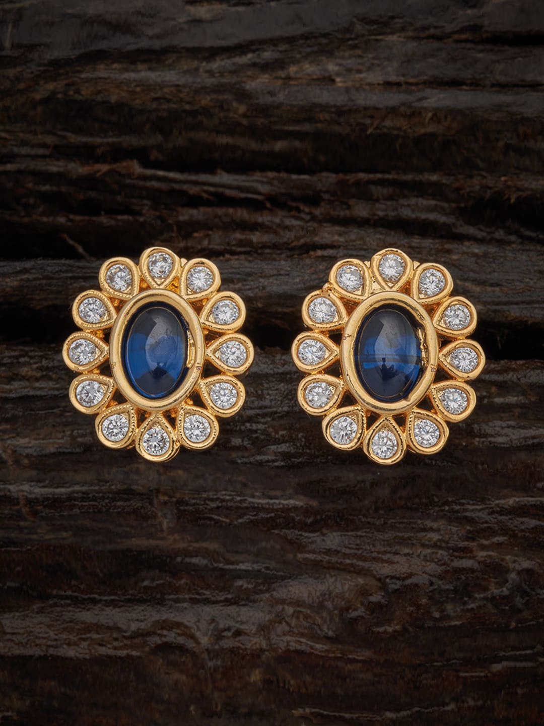 

Kushal's Fashion Jewellery Blue Contemporary Studs Earrings