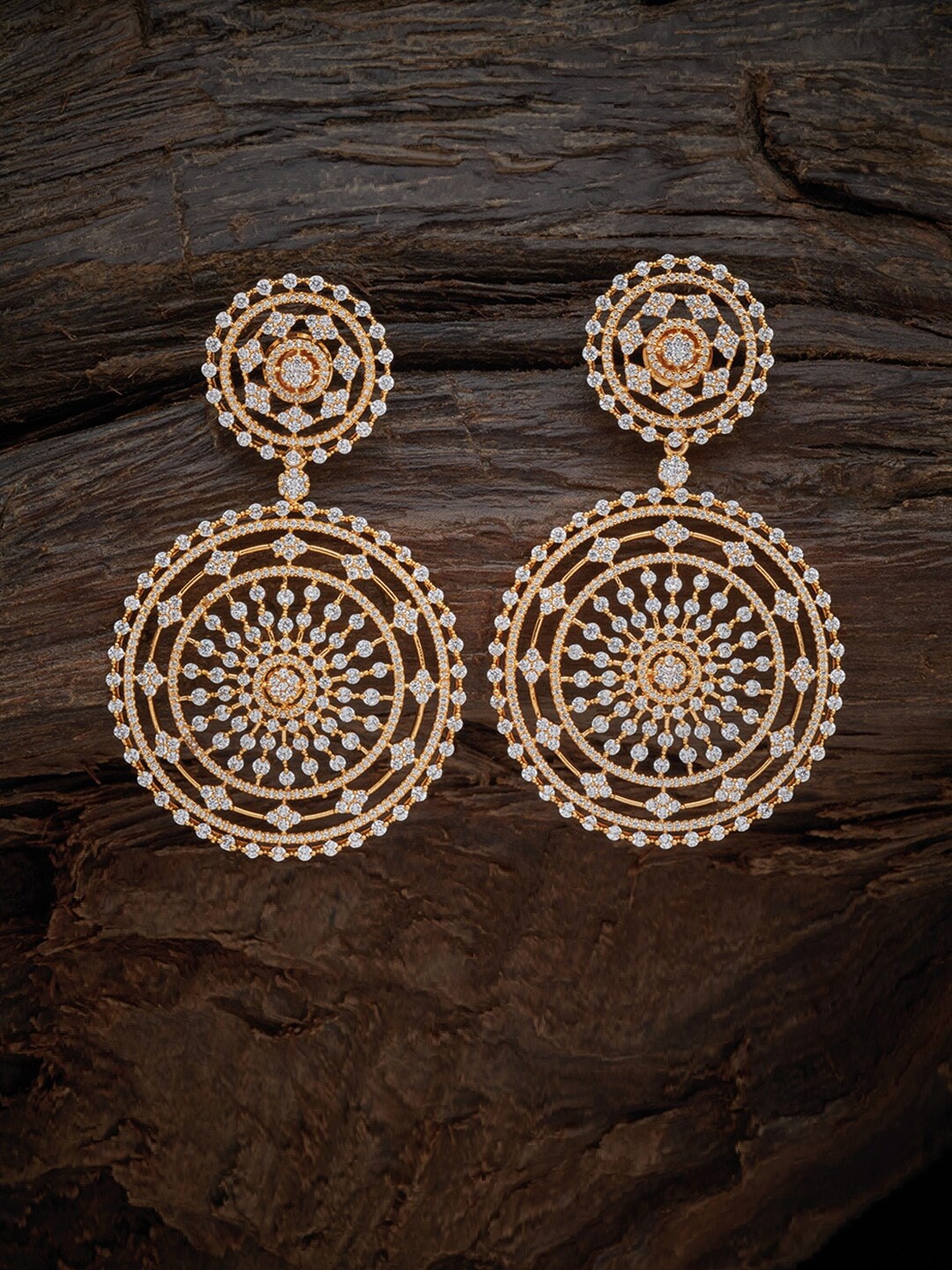 

Kushal's Fashion Jewellery White Contemporary Jhumkas Earrings