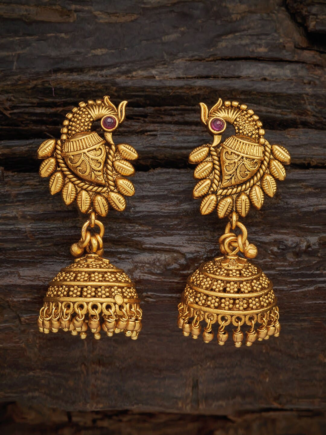 

Kushal's Fashion Jewellery Red Contemporary Drop Earrings