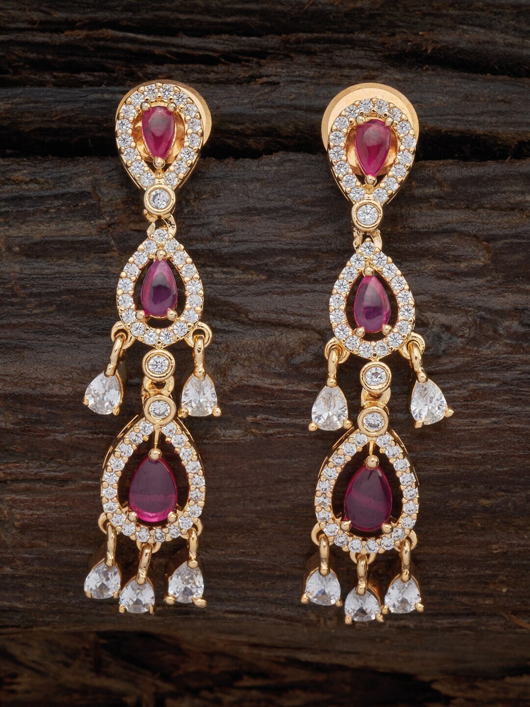 

Kushal's Fashion Jewellery Red Contemporary Drop Earrings