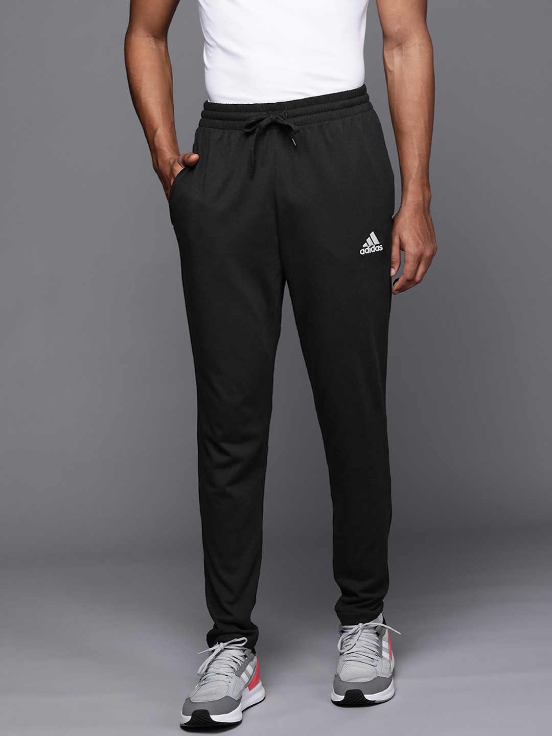 

ADIDAS Men Black Solid Track Pants