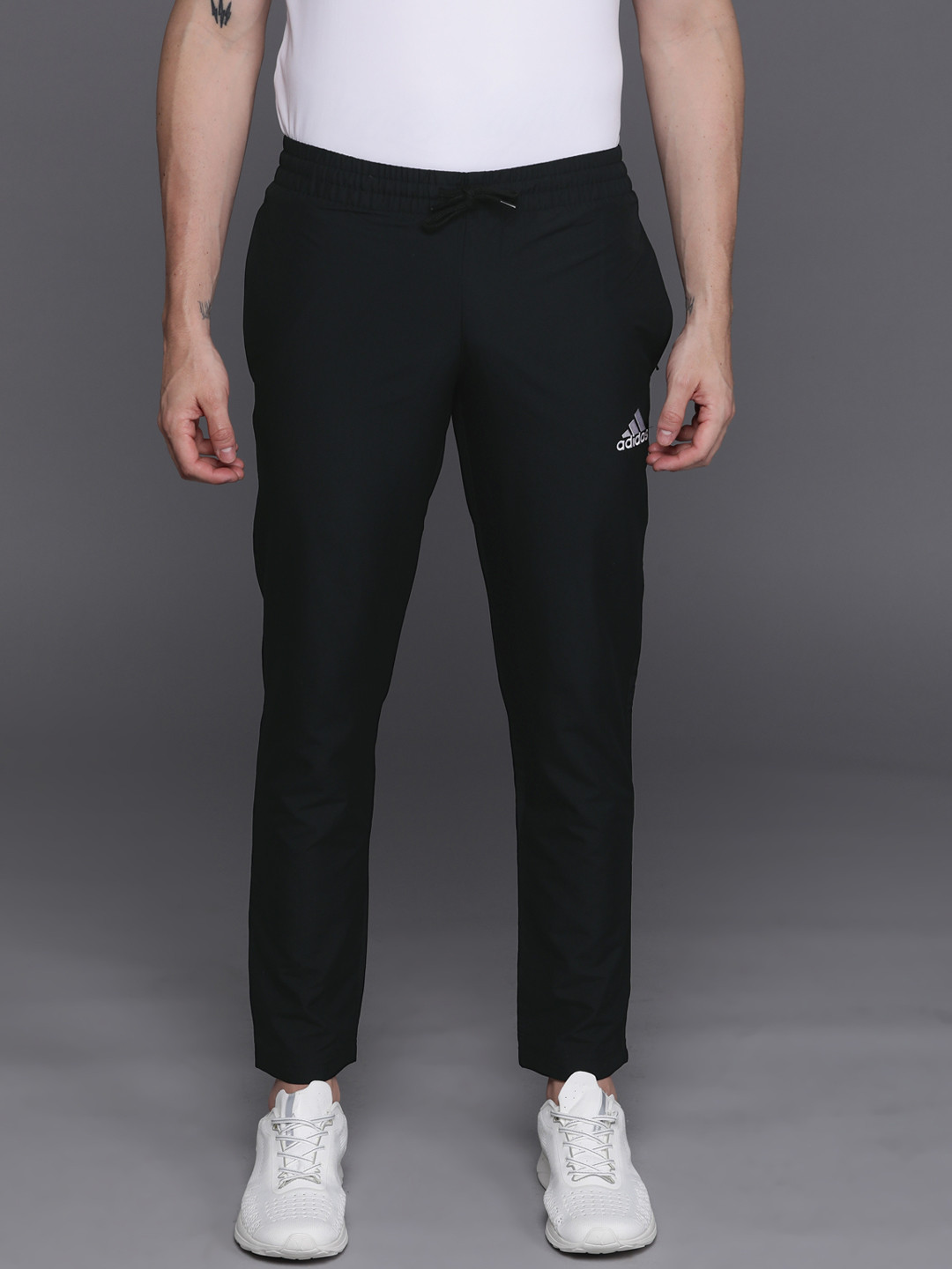 

ADIDAS Men Black Solid Track Pants