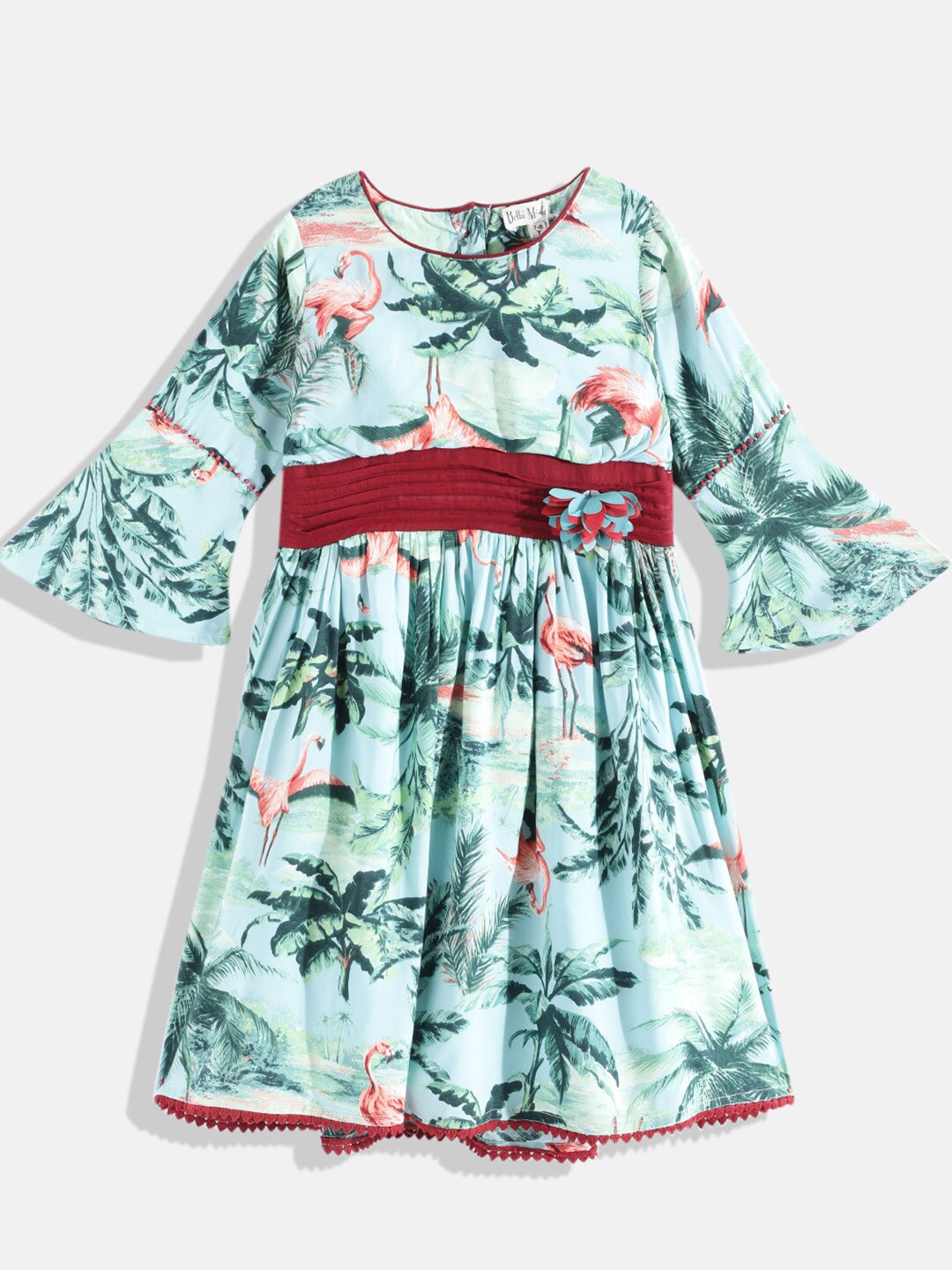 

Bella Moda Blue Tropical Dress