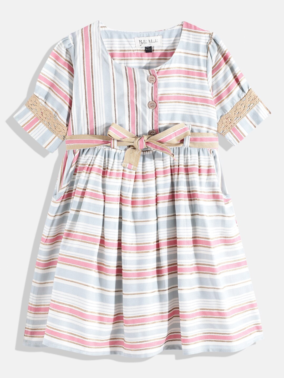 

Bella Moda Multicoloured Striped Dress, Multi