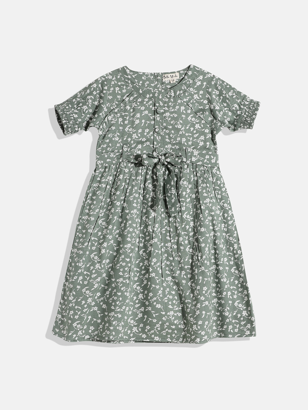 

Bella Moda Green Floral Dress