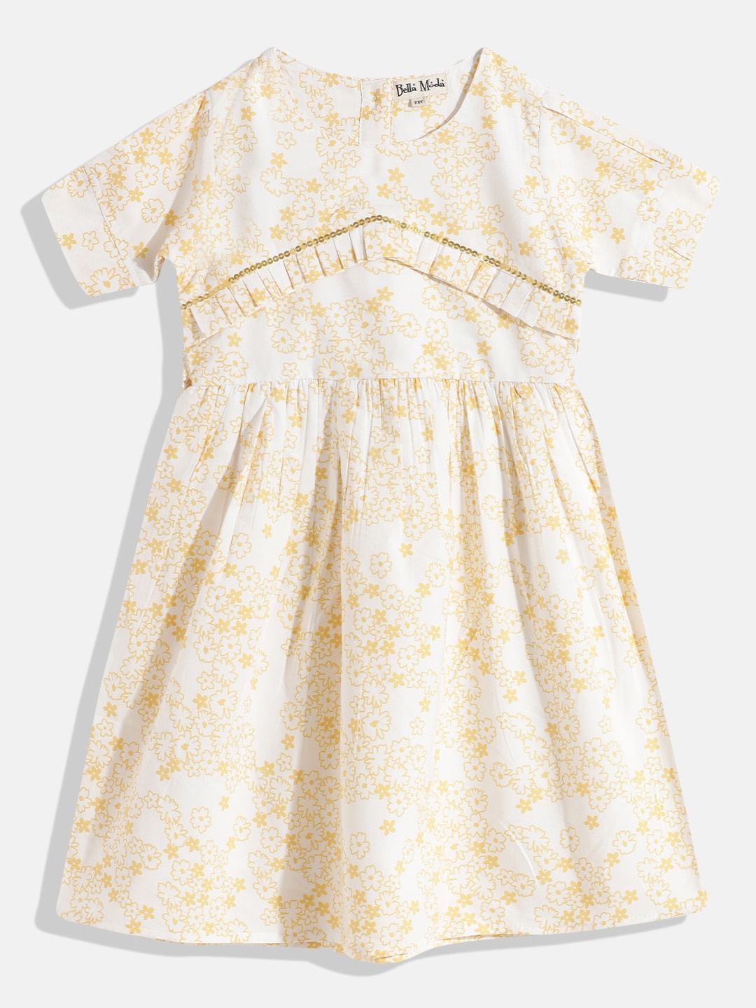 

Bella Moda White Floral Dress