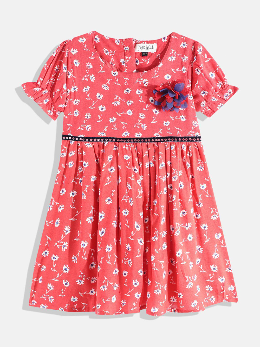 

Bella Moda Red Floral Dress