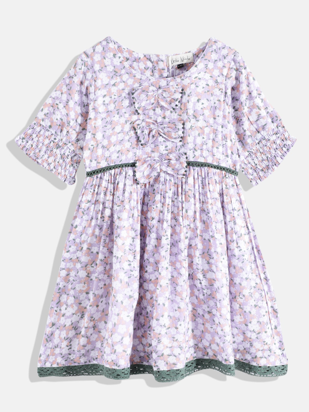 

Bella Moda Grey Floral Dress