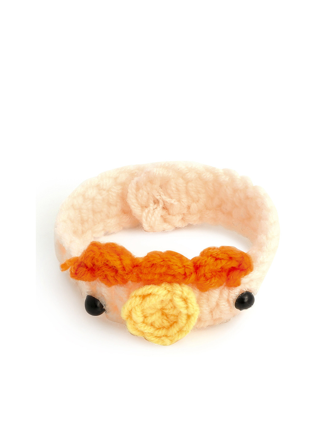 

EL REGALO Girls Peach-Coloured & Orange Wraparound Bracelet