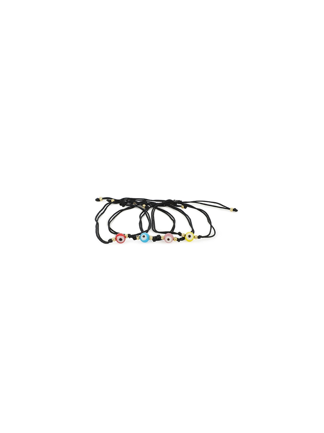 

EL REGALO Set of 4 Evil Eye Charm Bracelet, Multi