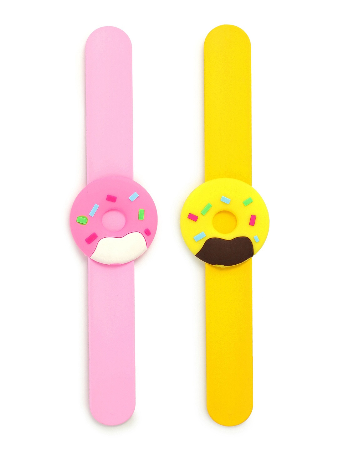 EL REGALO Kids Set Of 2 Wraparound Bracelet Slapband, Pink