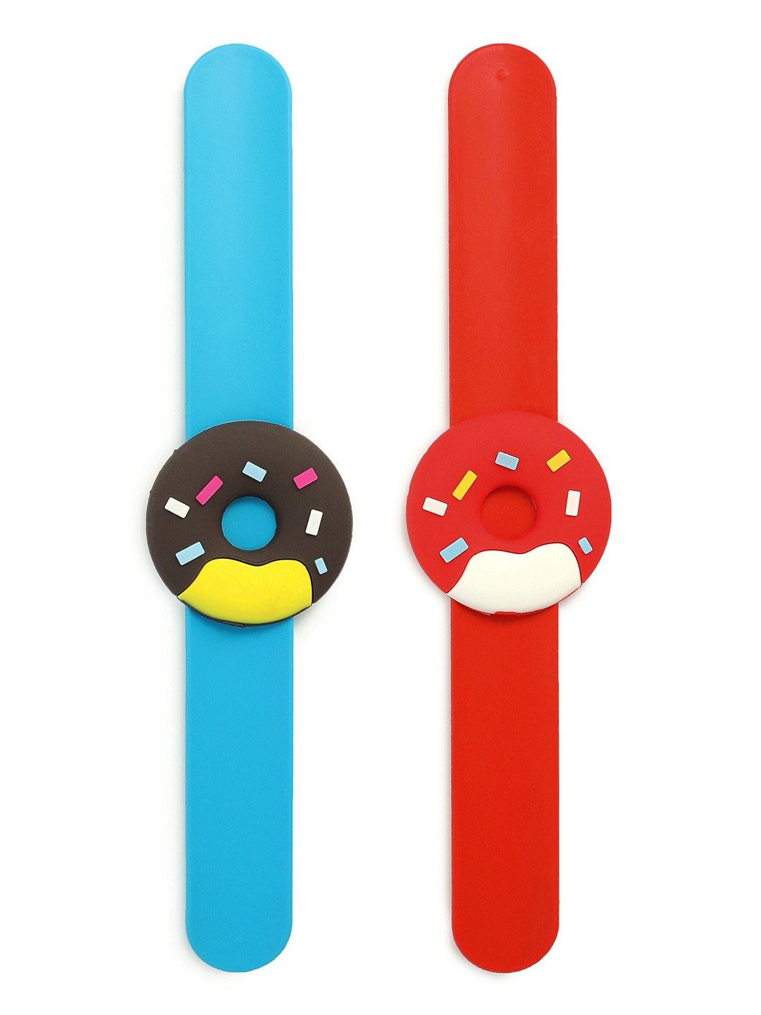 

EL REGALO Kids Set Of 2 Wraparound Bracelet Slapband, Blue