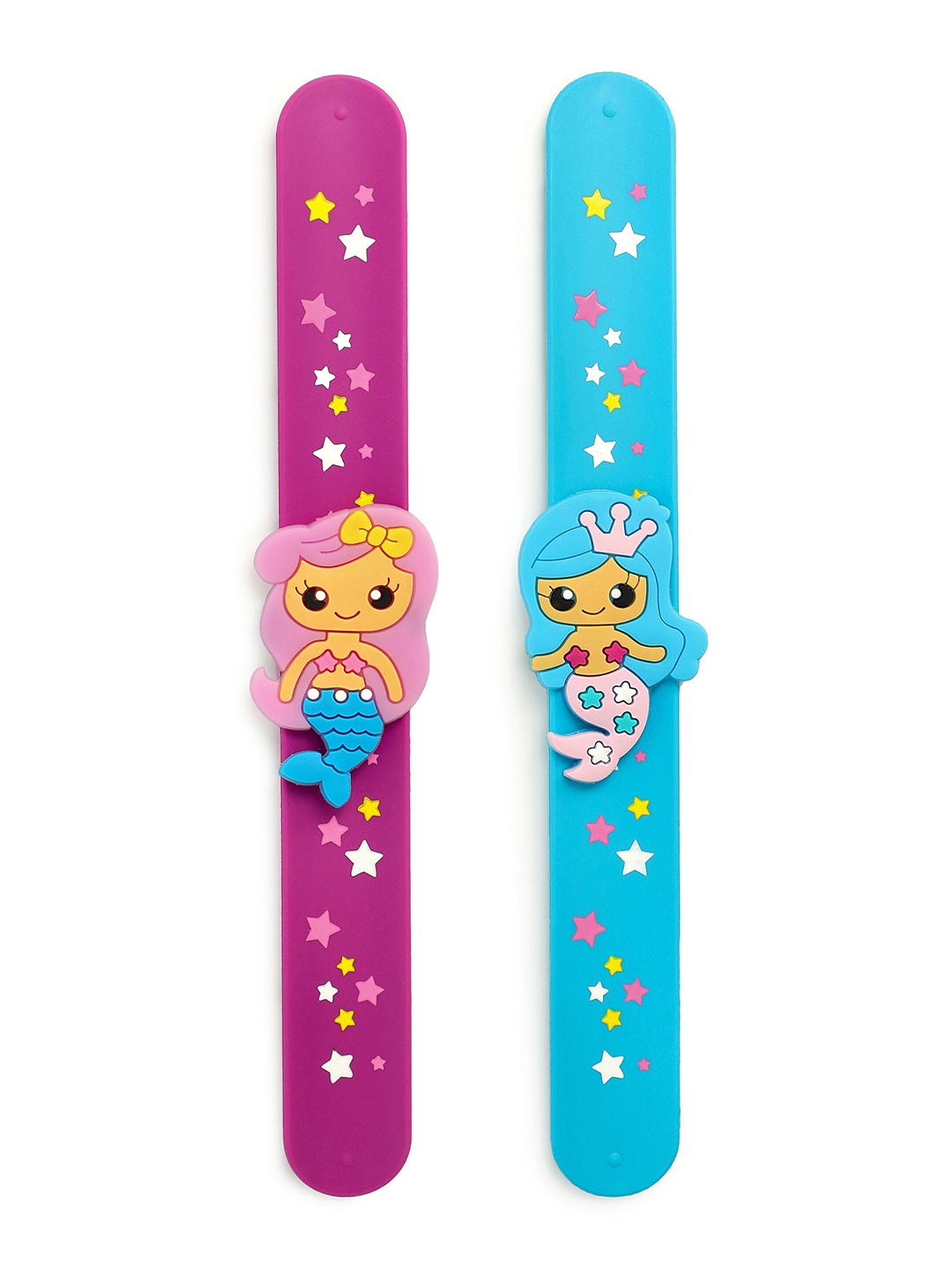 EL REGALO Girls Set of 2 Blue & Purple Wraparound Bracelet