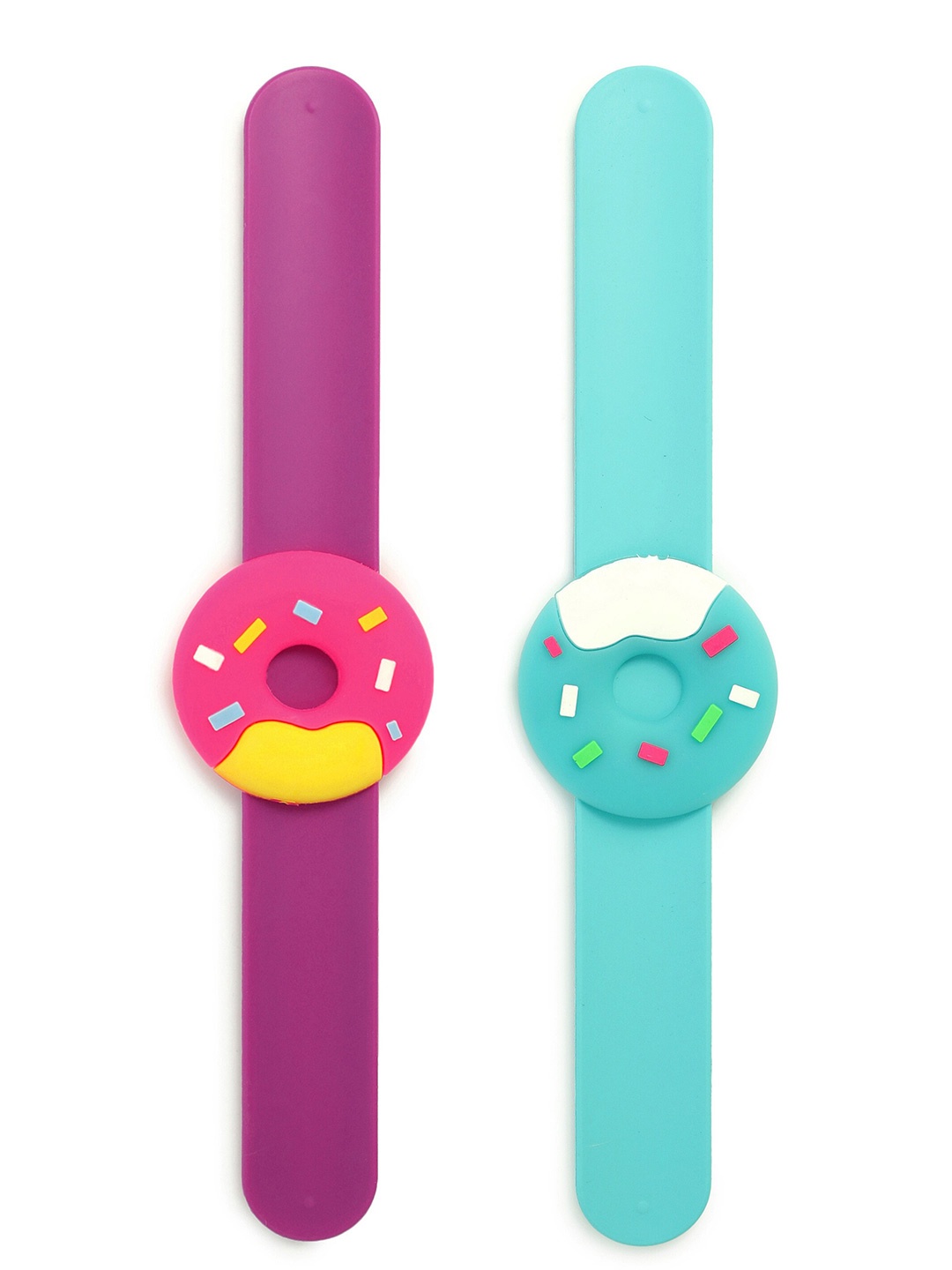 

EL REGALO Kids Set Of 2 Wraparound Bracelet Slapband, Blue