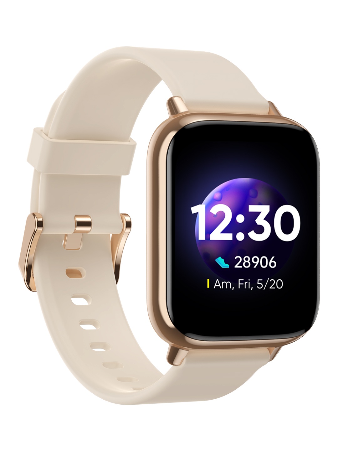 

DIZO Watch 2 by realme TechLife - White Strap, Off white
