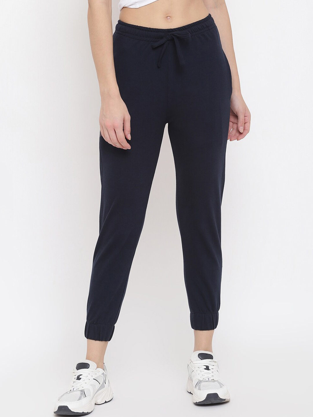 

MKH Women Navy Blue Solid Joggers