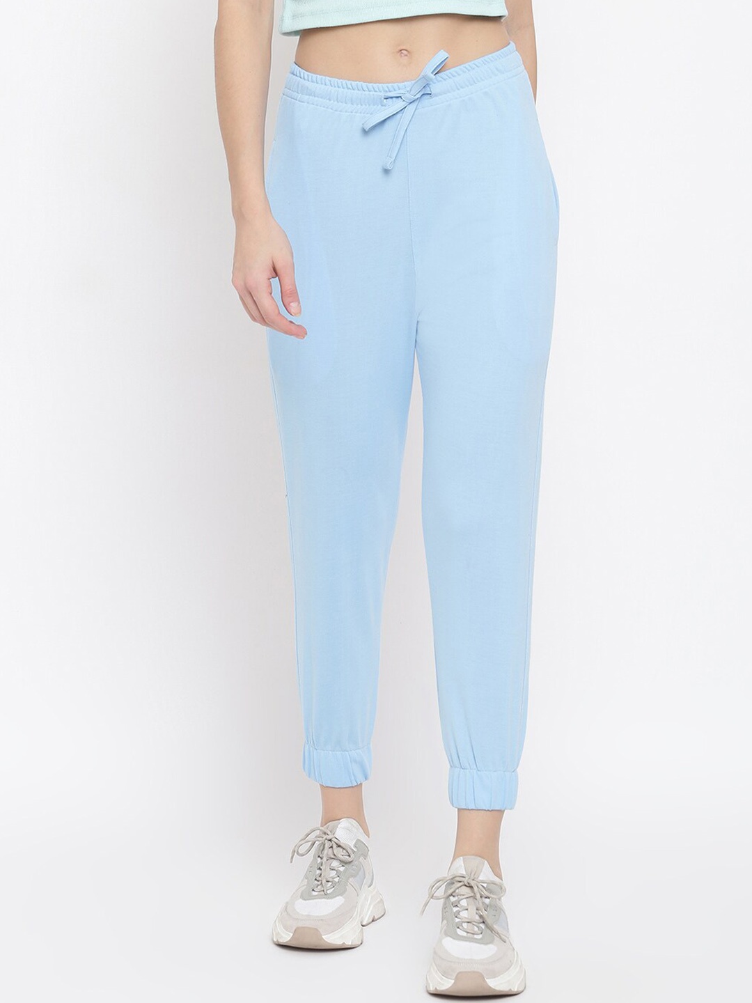 

MKH Women Blue Regular Fit Solid Jogger