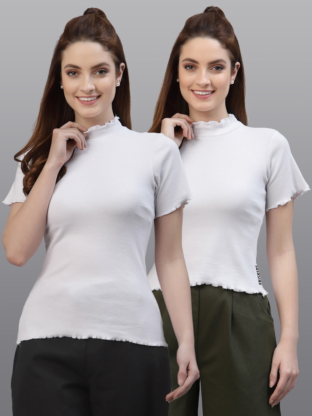Friskers Pack of 2 White Top