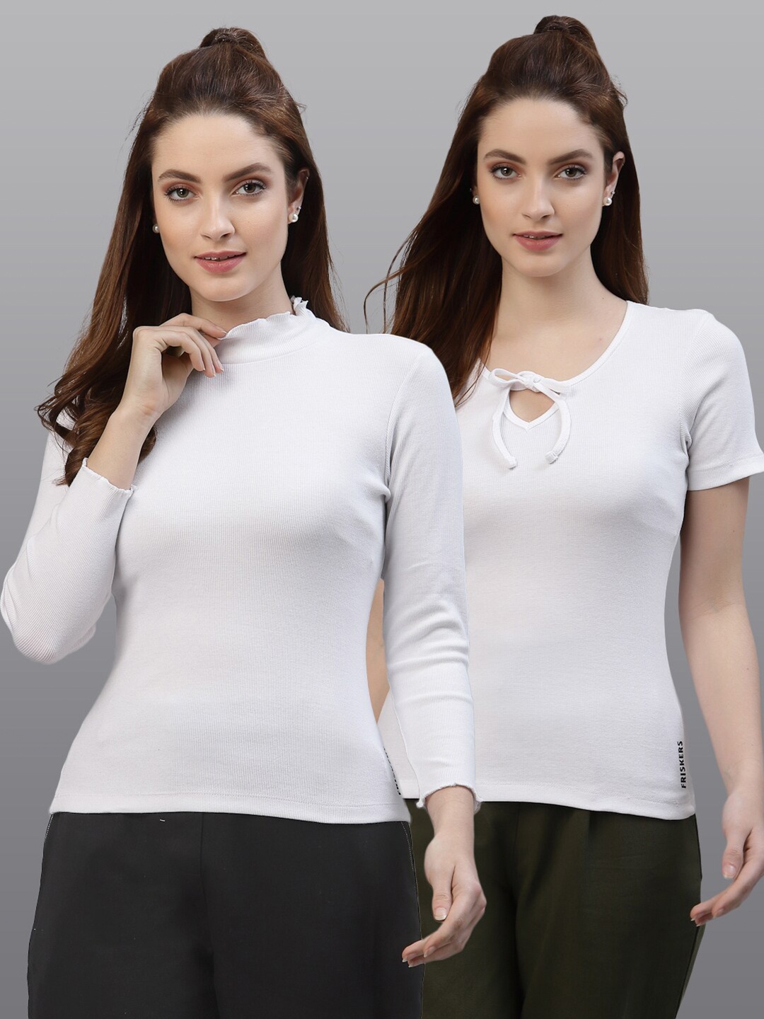 

Friskers White Set Of 2 Top